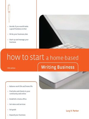 cover image of How to Start a Home-Based Writing Business